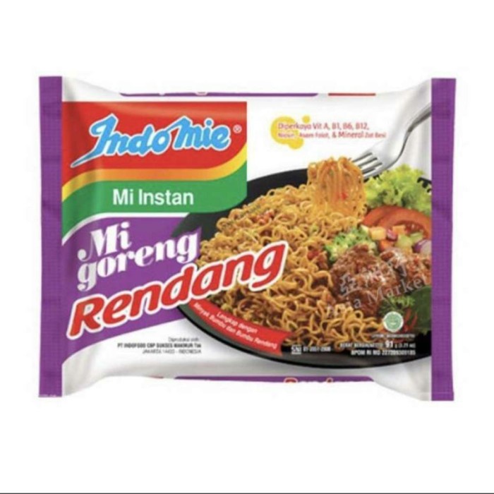 

Indomie goreng rendang 91gram