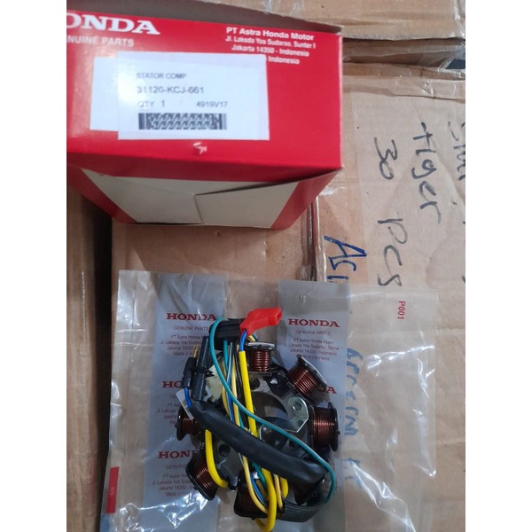 SPUL ASSY TIGER KCJ HONDA KUALITAS ORIGINAL