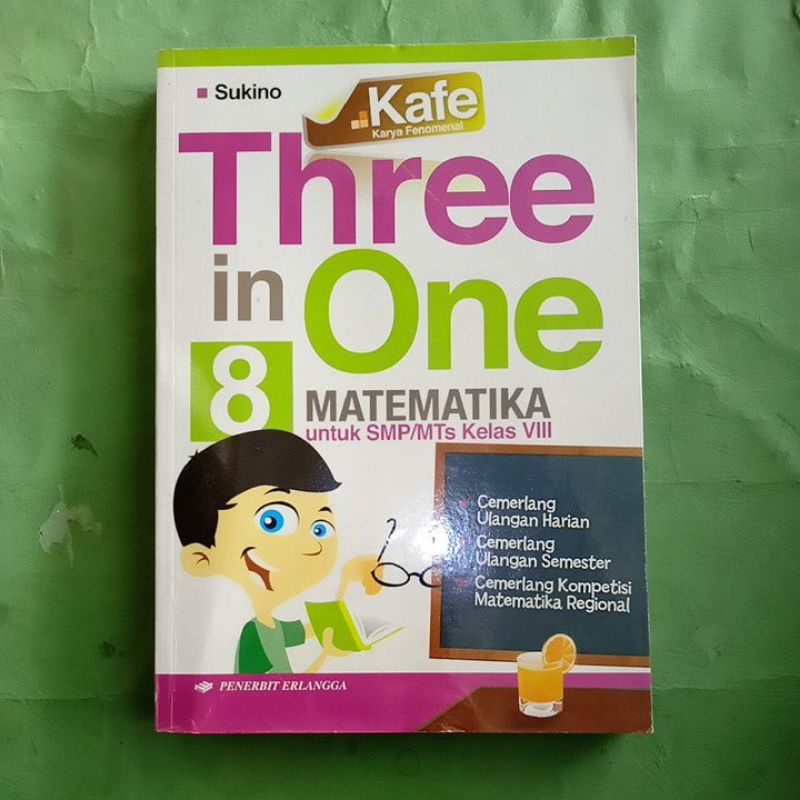 SUKINO THREE IN ONE MATEMATIKA UNTUK SMP/MTS KELAS VIII (ORIGINAL)