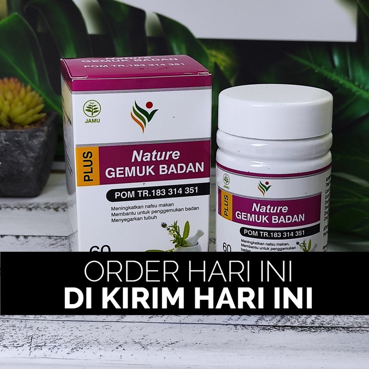 PIL PENGGEMUK BADAN NATURE Gemuk Badan Farmasi Bpom Original Permanen