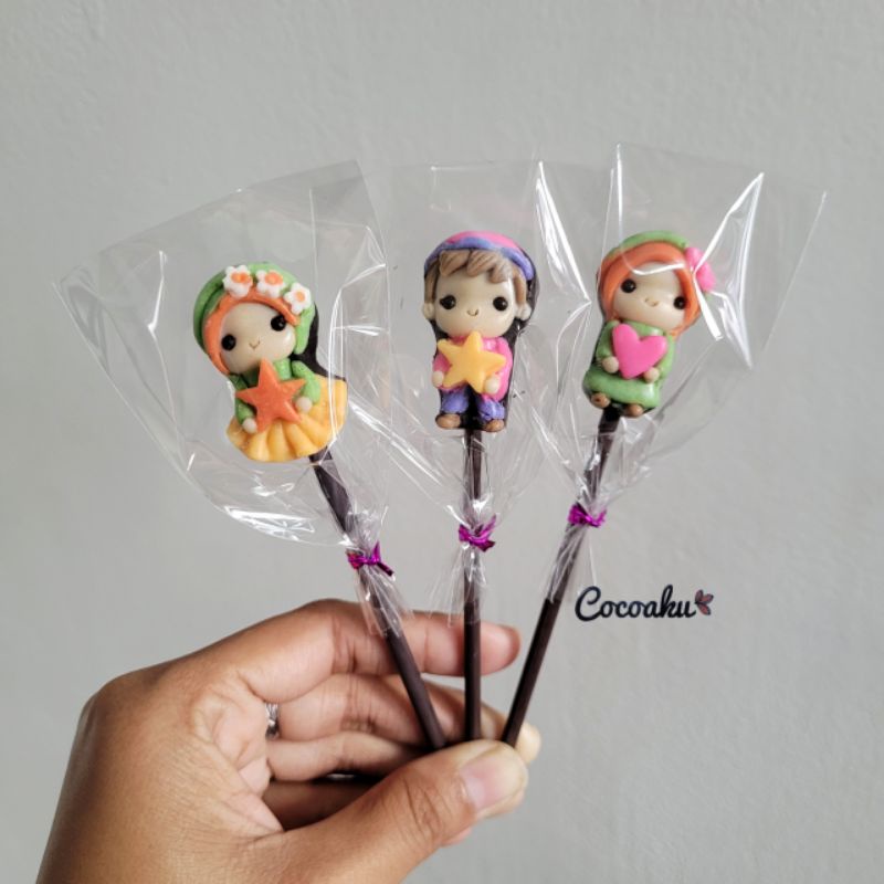 

Coklat Stik Karakter Lucu / Cokelat lolipop