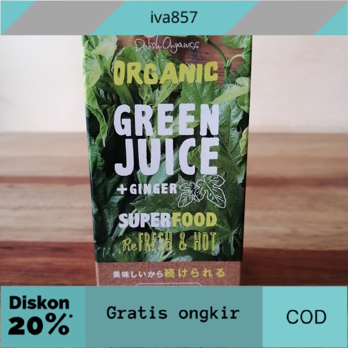 

PROMO Delish Organic Green Juice Mulberry Leaf + Ginger - Small (Trial) GRATIS ONGKIR