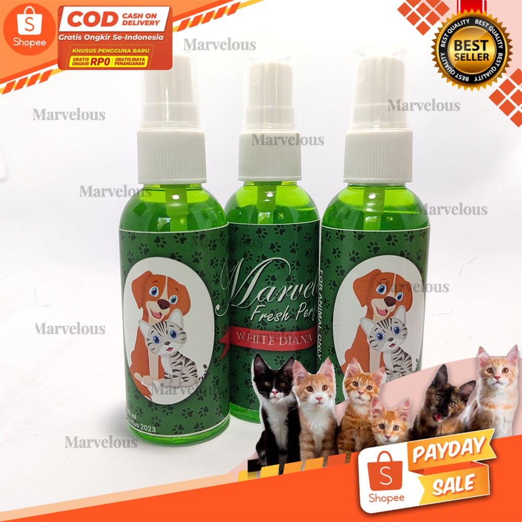 Parfum Kucing Marvelous / Parfum Anjing Marvelous 60 ml