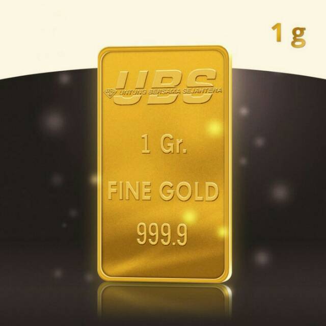 Gold Logam Mulia Emas 1 Gram Ubs Original Indonesia