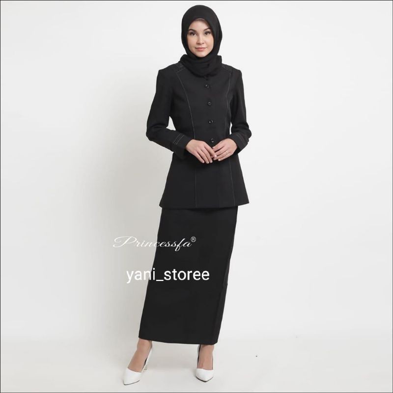 Seragam Dinas Wanita Set Rok Hitam Blazer Kerja Wanita Set Celana Warna Hitam Seragam Kantor Stelan 