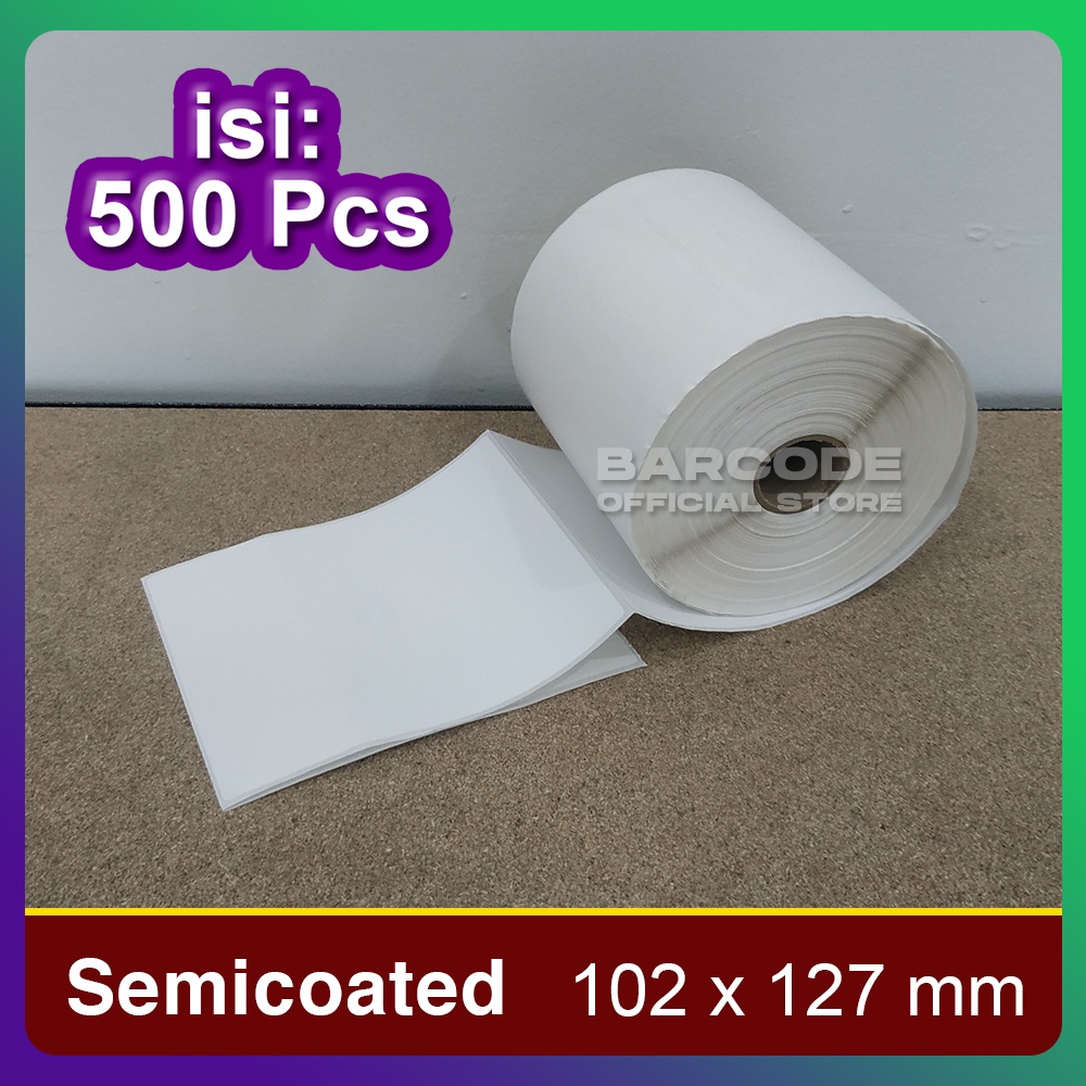 

Label Sticker 102 X 127 mm 102x127mm 102x127 Barcode Semicoated Resi Pengiriman