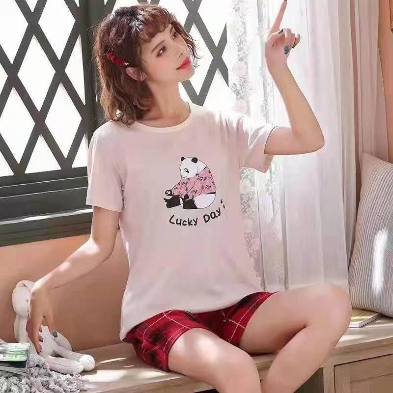 Piyama Import Murah / Piyama Wanita Dewasa / Baju Tidur Wanita / Setelan Hotpant C09-B1