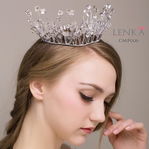 [SIAP KIRIM] MAHKOTA TIARA PENGANTIN PERNIKAHAN PESTA WEDDING CROWN CMP006