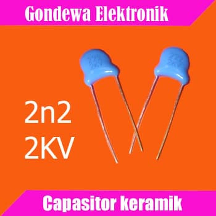 2n2 2,2nF 222 2KV 2000V capasitor keramik tegangan tinggi