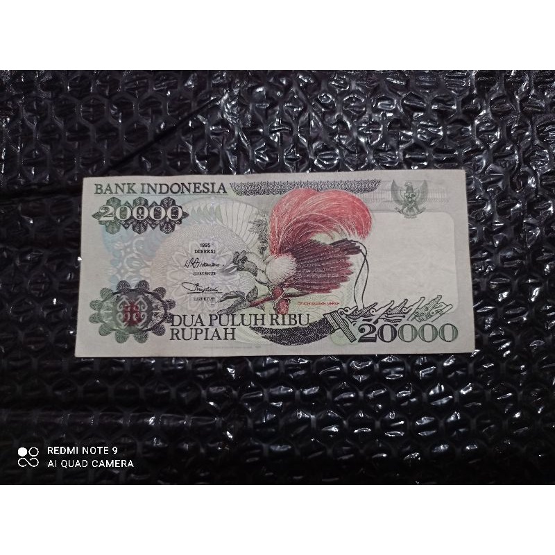 uang kuno 20000 cendrawasih beredar