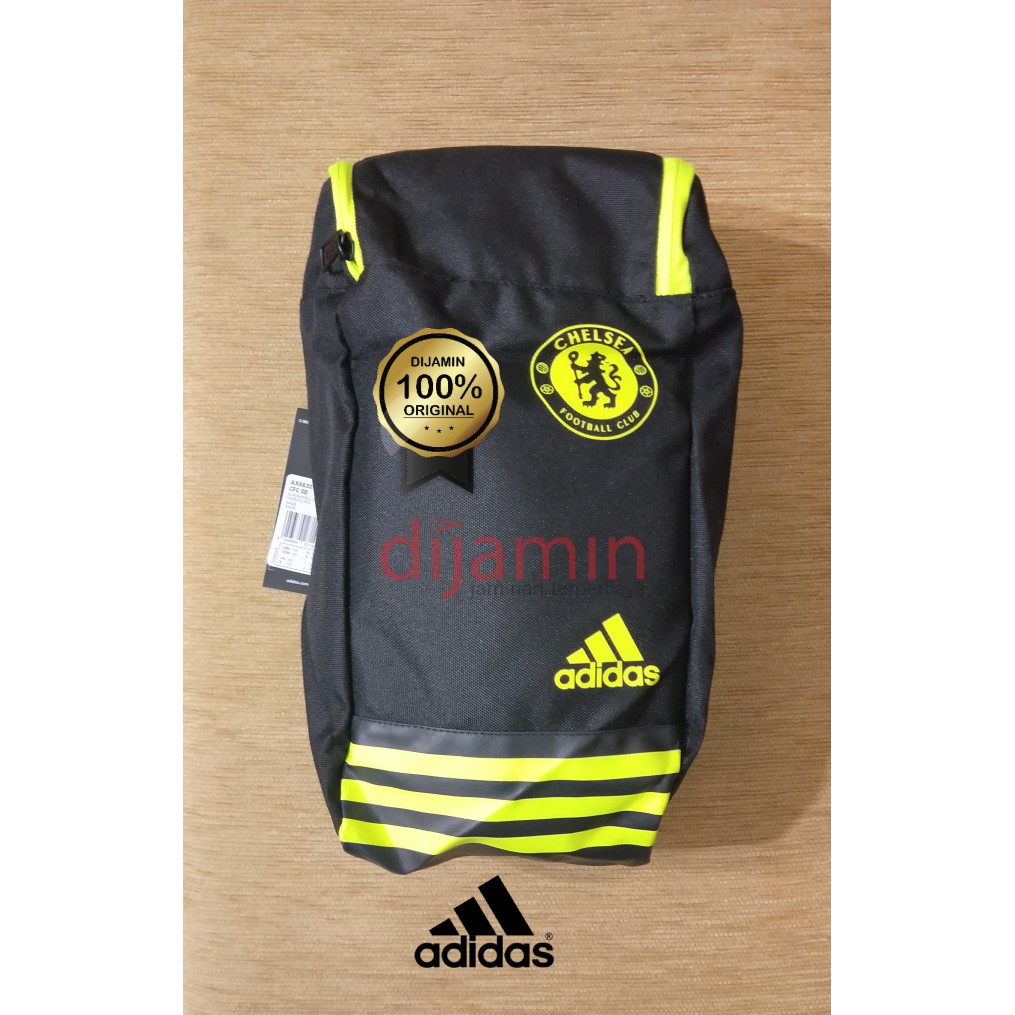 Promo Adidas 3S Performance Shoe Bag Blue - Tas Sepatu Futsal Original