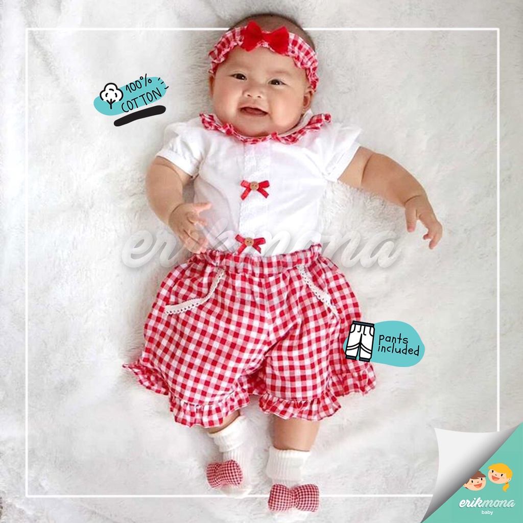 ❤️baju bayi jumper bayi cewe model astrid lucu murah ❤️