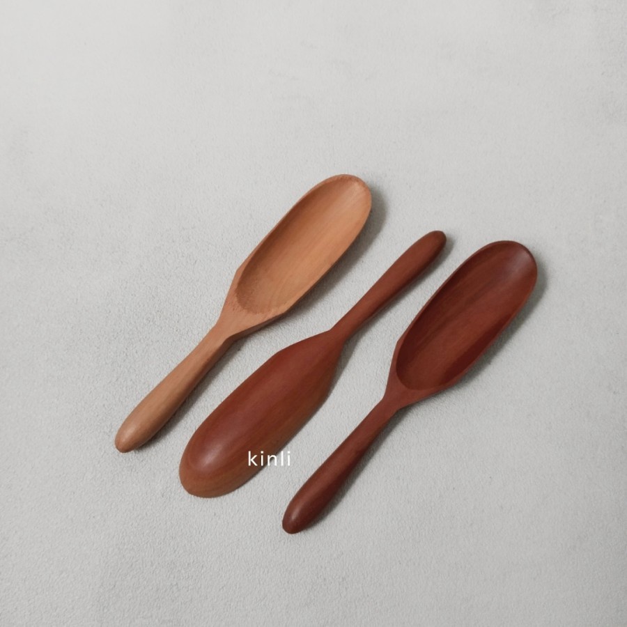 wooden measuring coffee spoon sendok takar kayu food grade