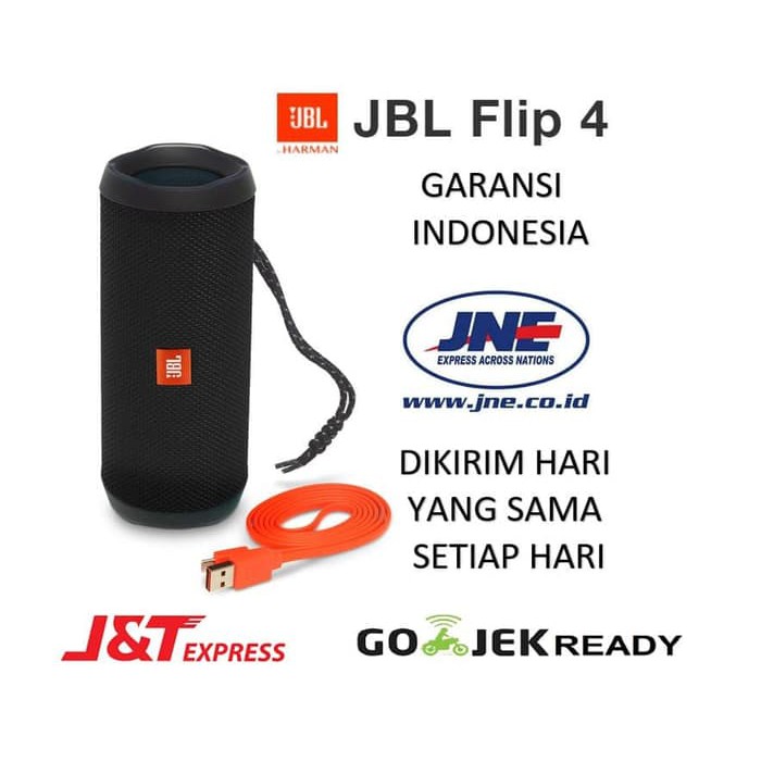JBL FLIP 4 BLUETOOTH SPEAKER ORIGINAL   Merah non IMS