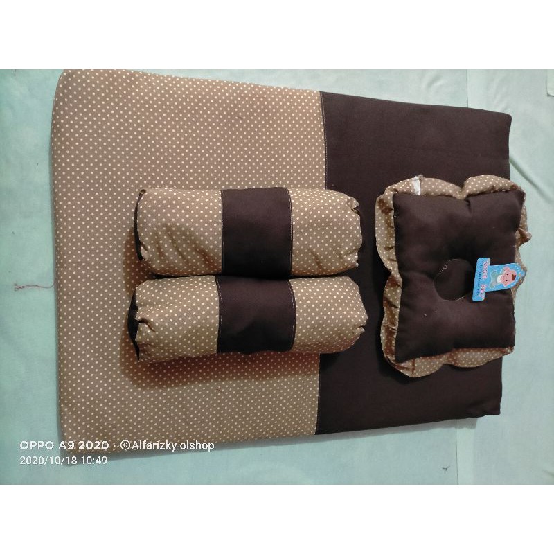 SET Matras bayi bantal peyang