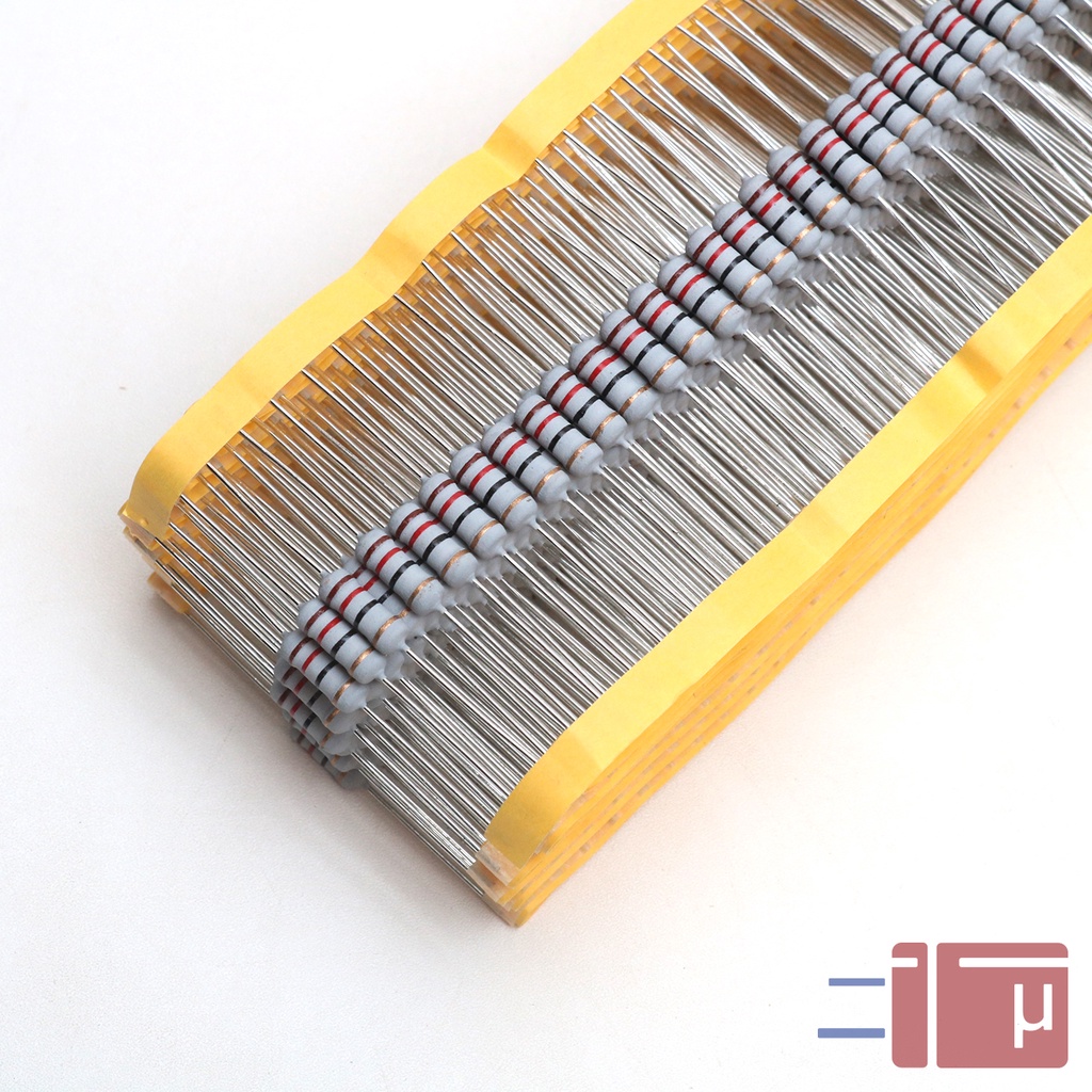 x10 Resistor 12R 12 Ohm 1W Metal Oxide 5% Taiwan Kaki Tembaga