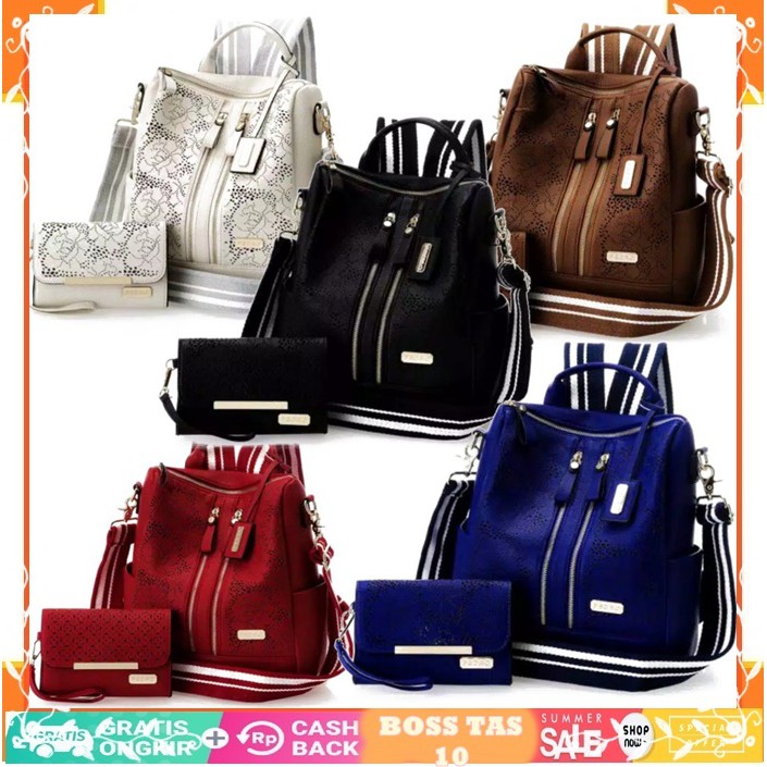 RANSEL RAYSHA 2 IN 1/ TAS RANSEL WANITA MULTIFUNGSI/ RANSEL IMPORT FASHION KOREA/ TAS WANITA/ TAS