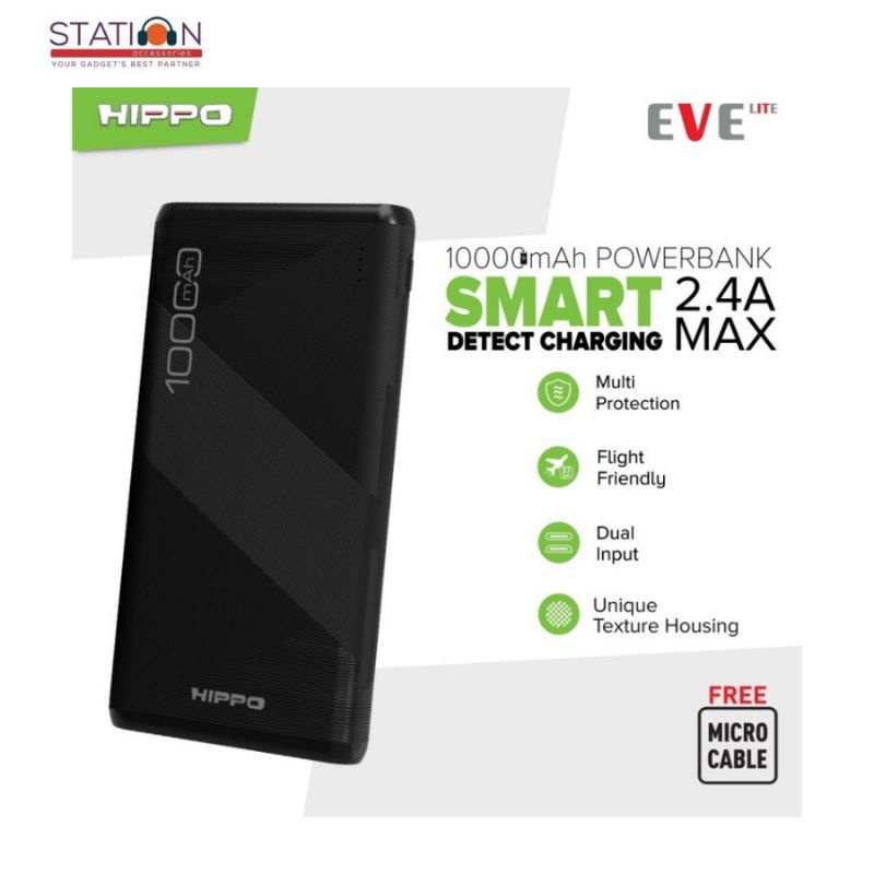Hippo Powerbank Eve Lite 10000MAH