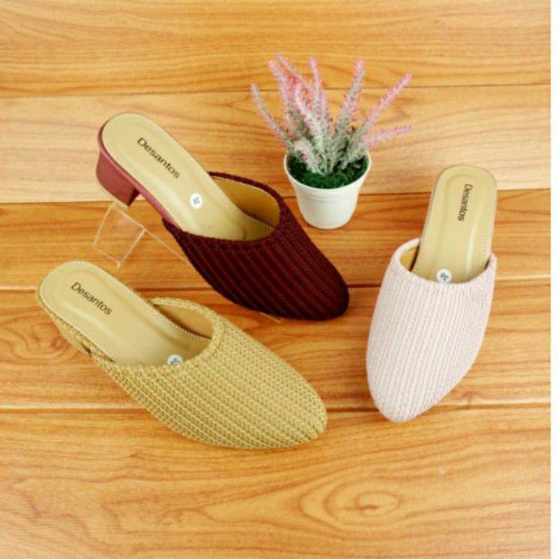 SANDAL SELOP WANITA RAJUT