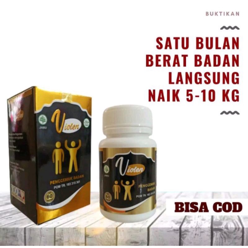 Obat Penggemuk Badan VIOLEN Isi 60 Kapsul BPOM