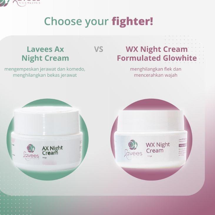 ₵ Lavees Cosmedics - WX Night Cream [Krim Malam Flek Melasma] ||BRAHF Kekinian