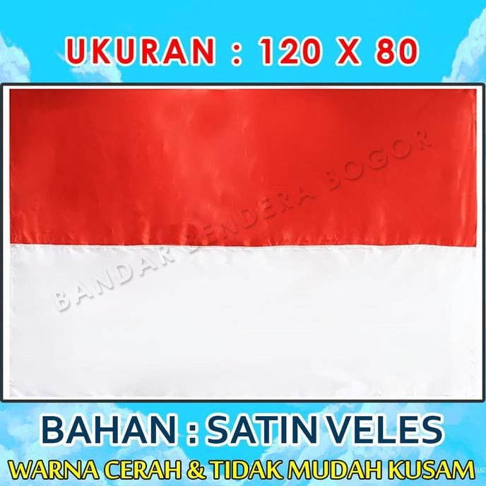 Bendera Merah Putih ukuran 120 X 80