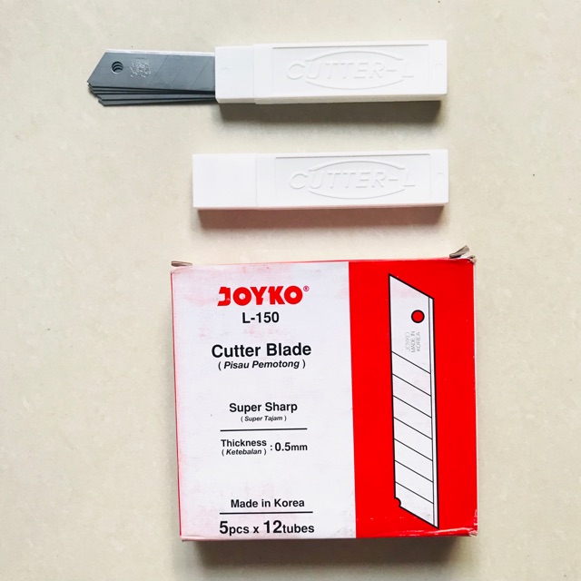 Isi Cutter Besar Joyko L-150 1 Tube isi 5 mata pisau
