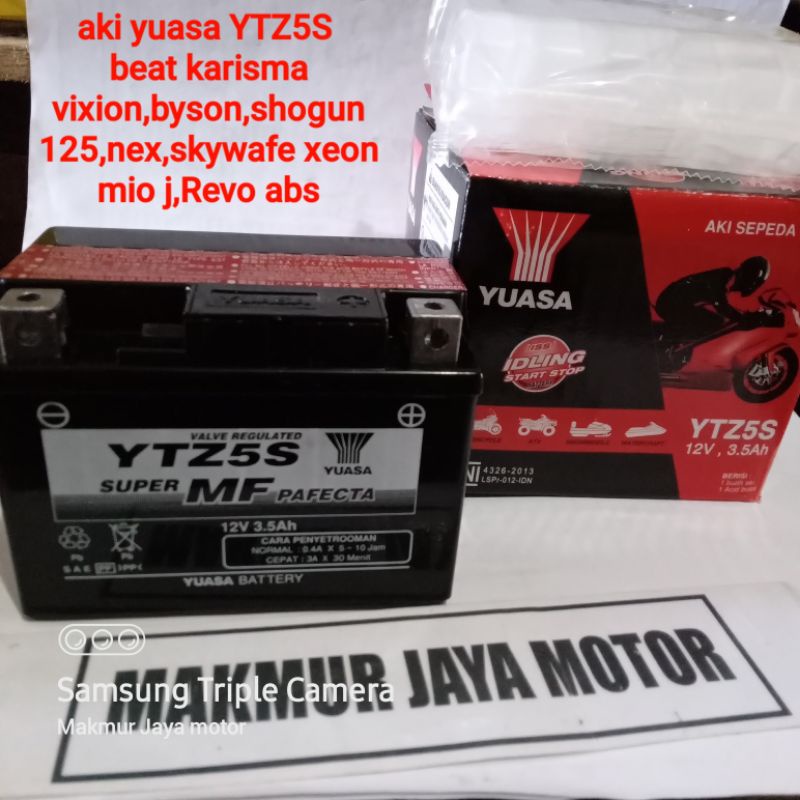 AKI YUASA YTZ5V BEAT KARISMA REVO VIXION MIO J XEON NEK SHOGUN 125 AKI SEMI KERING