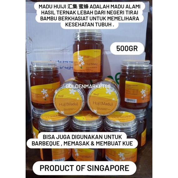 

500G MADU HUIJI HUIJI HONEY ORIGINAL SINGAPORE HUI JI 500GR