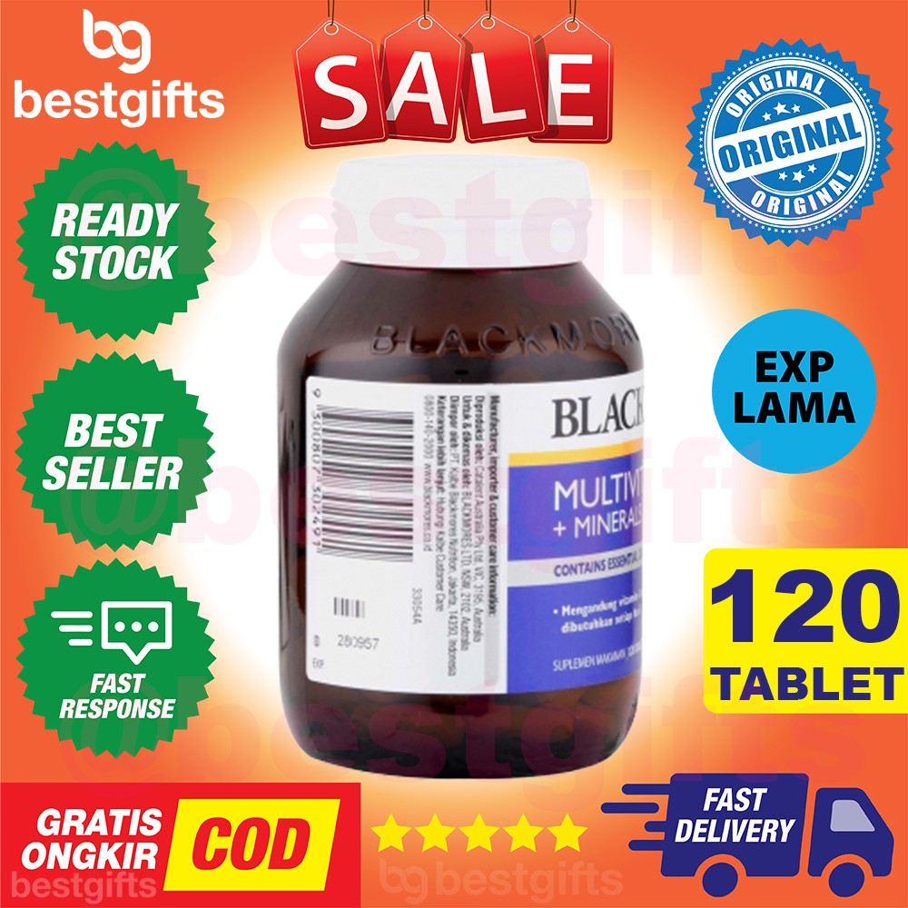 BLACKMORES MULTIVITAMINS MULTIVITAMIN MULTI VITAMIN VITAMINS + MINERALS MINERAL - 120 TABLET