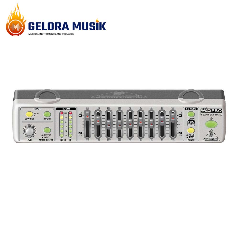 Behringer FBQ800 Ultra-Compact 9-Band Graphic Equalizer with FBQ