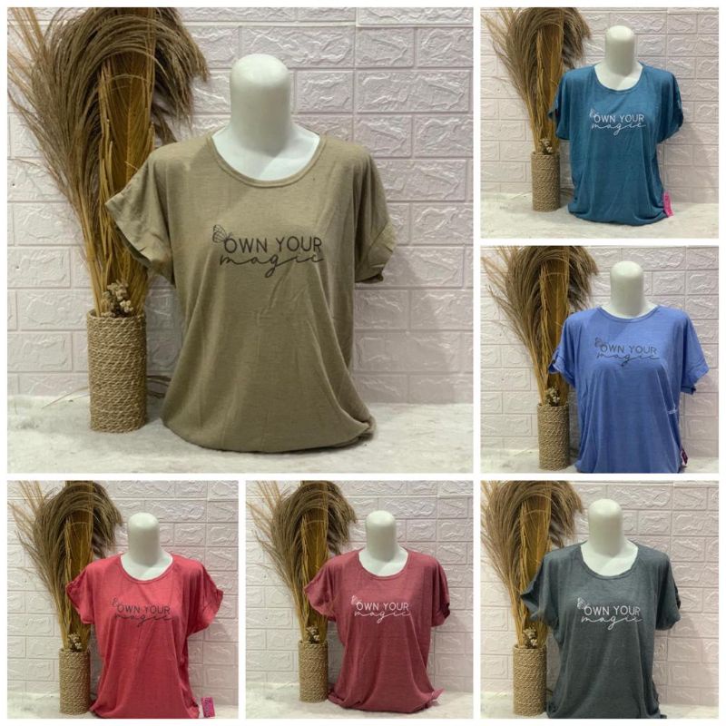 Kaos Jumbo Tumblr tee Bahan TC Kaos Jumbo Tulisan TC