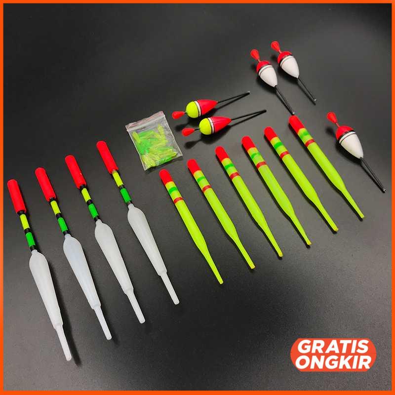 Fishing Kumbul Pancing Vertical Fishing Floats Bait 15 PCS - P0015