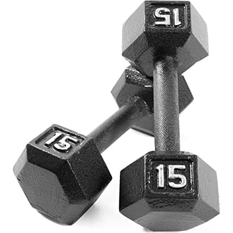 Dumbel Fix Dumbell Set Besi HEXA Lokal Barbel 17,5Kg