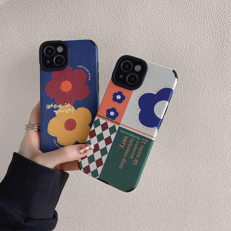 Soft Case Motif Bunga Untuk iPhone 7 8 Plus X XR SE 2020 XS Max 11 13 Pro Max