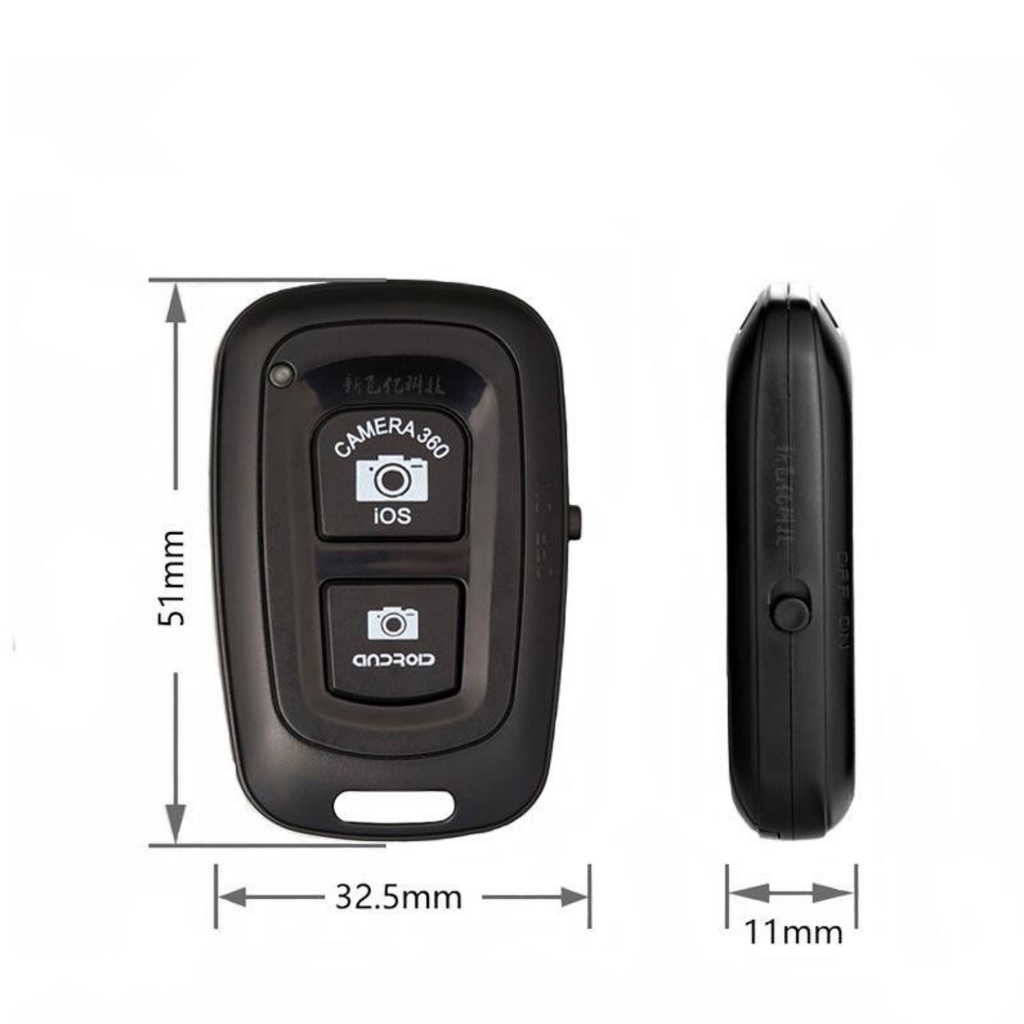 TOMSIS REMOTE SELFIE BLUETOOTH -  Tomsis Camera Remote Shutter Bluetooth Kamera HP Ios Android