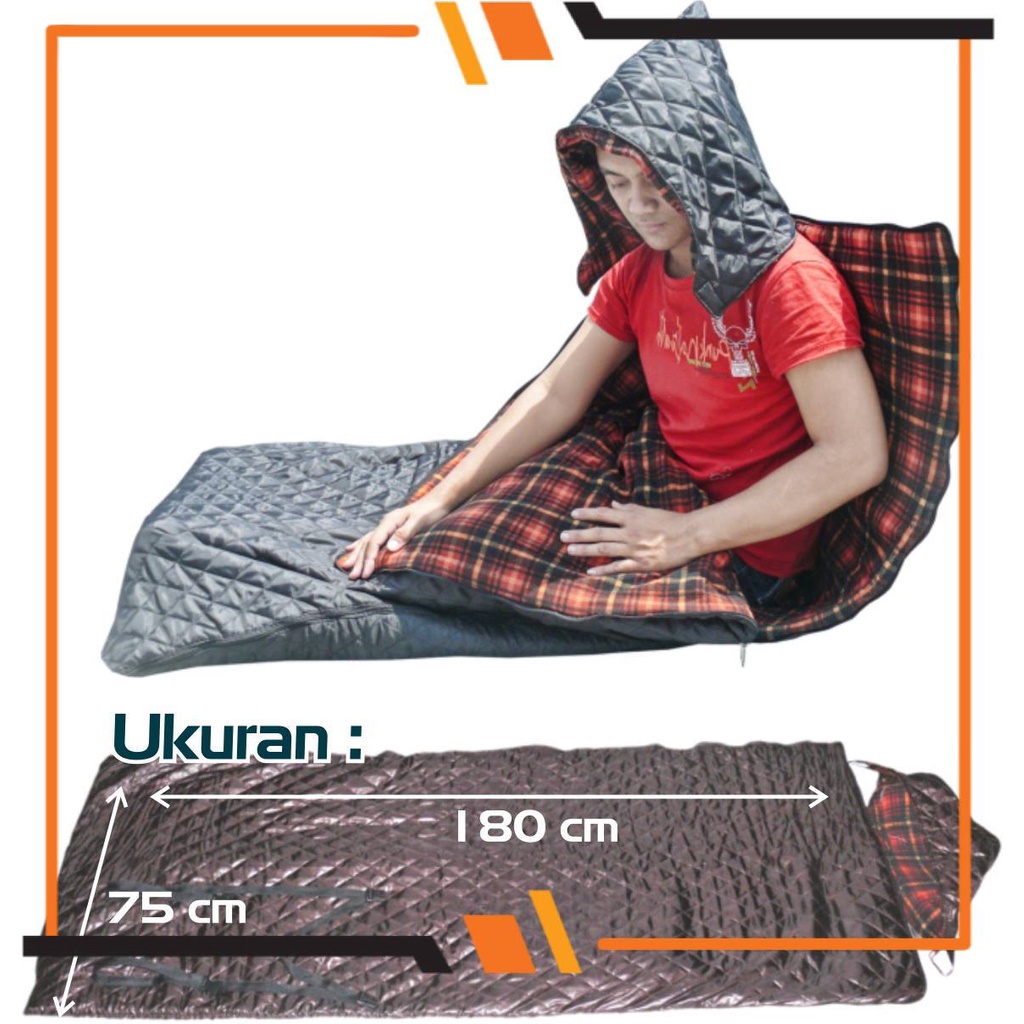 RPA Sleeping Bag anannda SB Cabin Polar Bahan Lebih Tebal Lebih Hangat Nyaman Kualitas Terbaik GradeOri