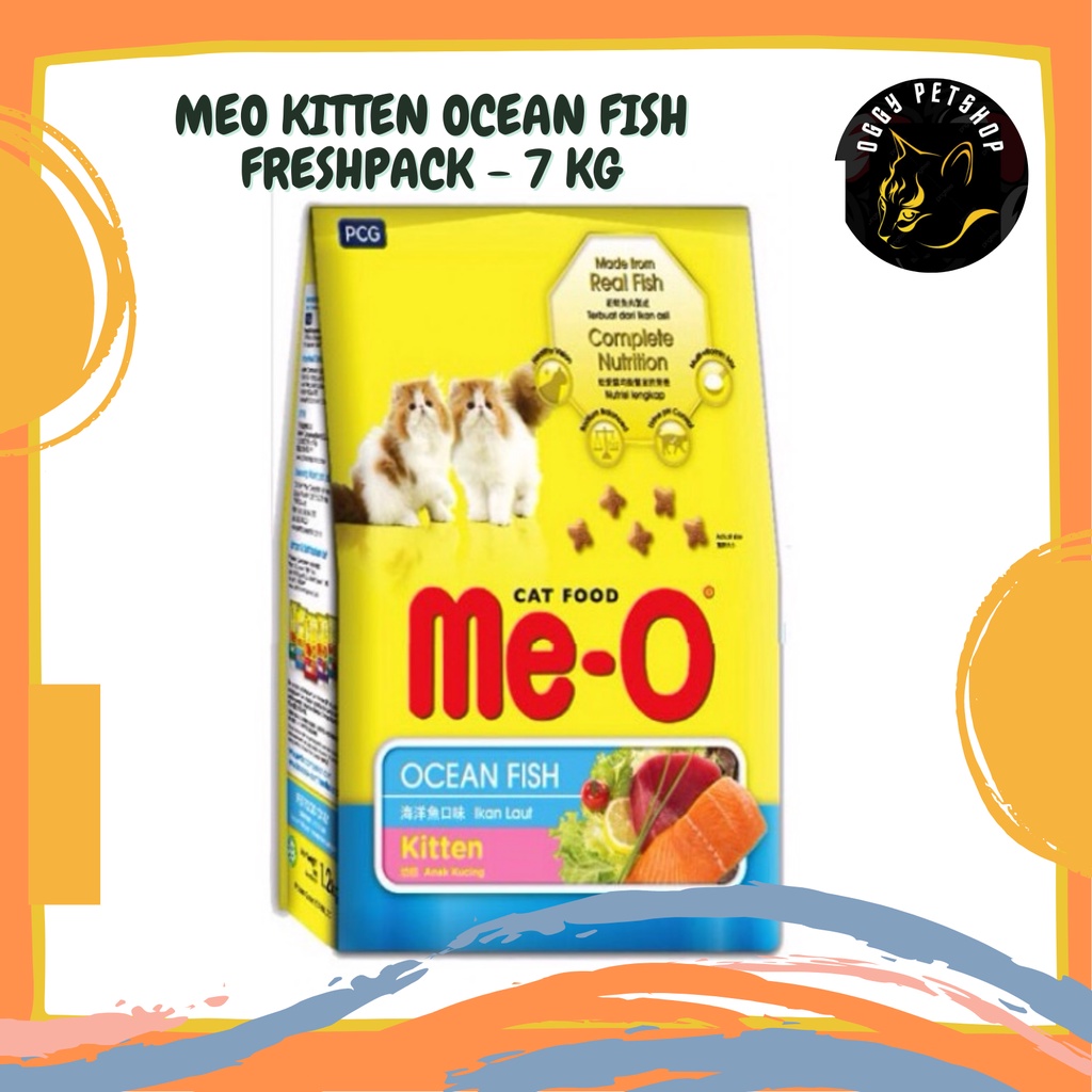 [GRAB GOJEK] ME-O KITTEN OCEAN FISH Makanan Anak Kucing MEO 7 Kg