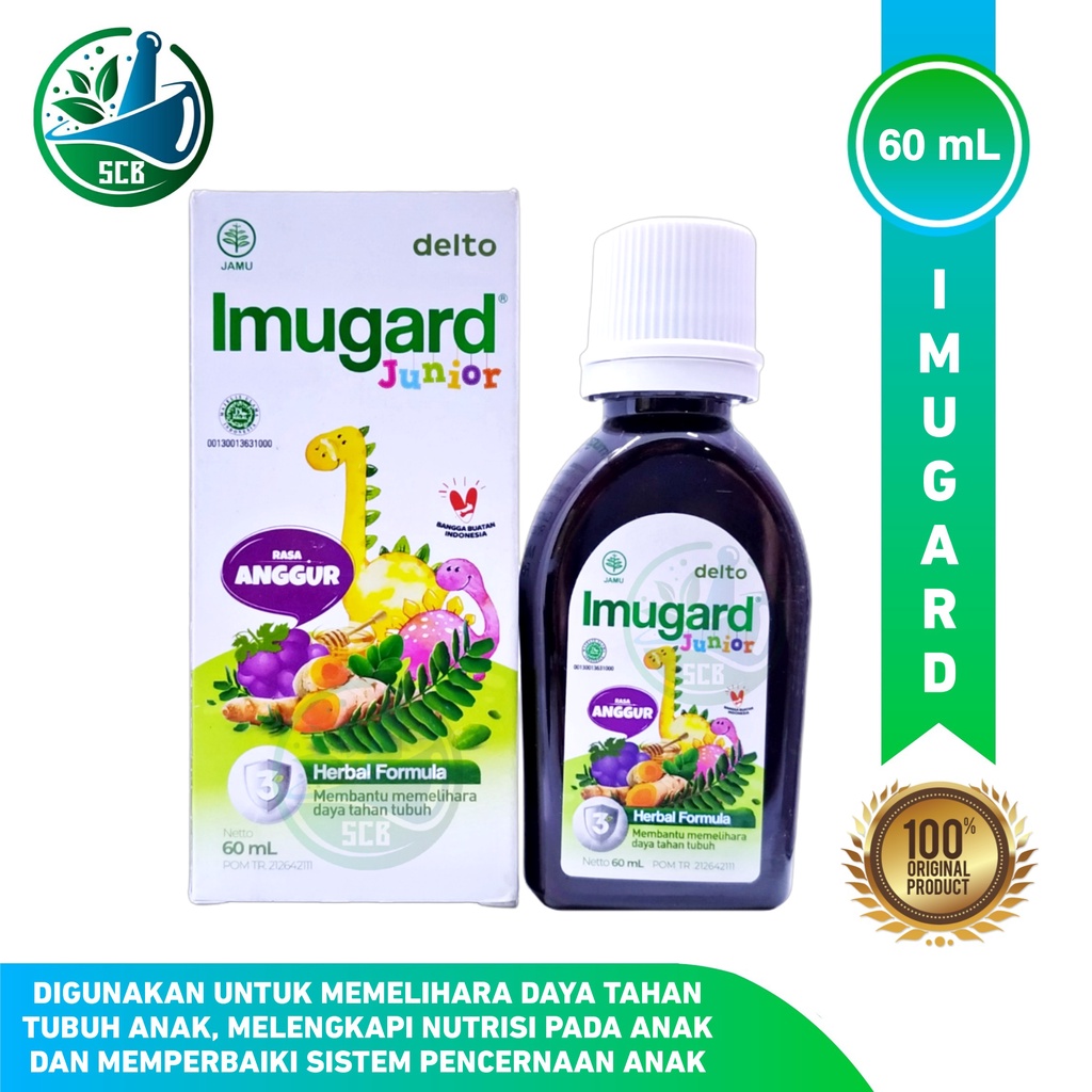 Imugard Junior Rasa Anggur 60 mL - Memelihara Daya Tahan Tubuh Anak
