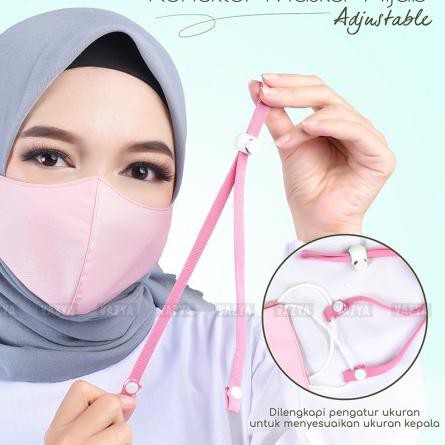 GROSIR 3.3 Konektor Masker Adjustable penyambung masker tipe earloop kancing jepret pengencang maske