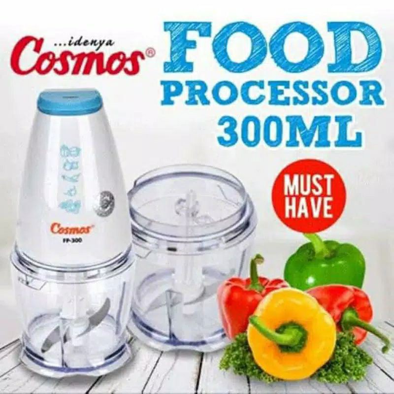 Cosmos food processor blender mini Chopper FP300 300ml 100 watt Original