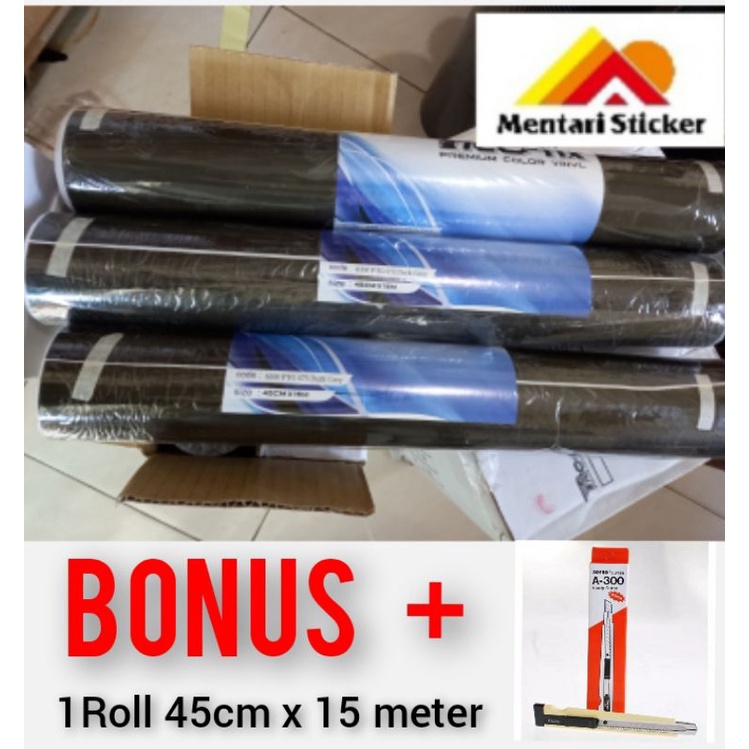 STIKER TRANSPARAN HITAM/SKOTLET HITAM TEMBUS HITAM TRANSPARANT 1ROLL