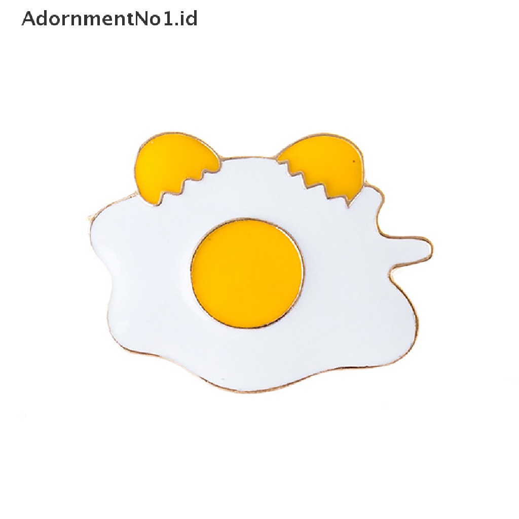 (AdornmentNo1) Bros Pin Enamel Bentuk Kentang Goreng / Burger / Pizza / Telur / Ikon Untuk Aksesoris Jaket / Tas Ransel