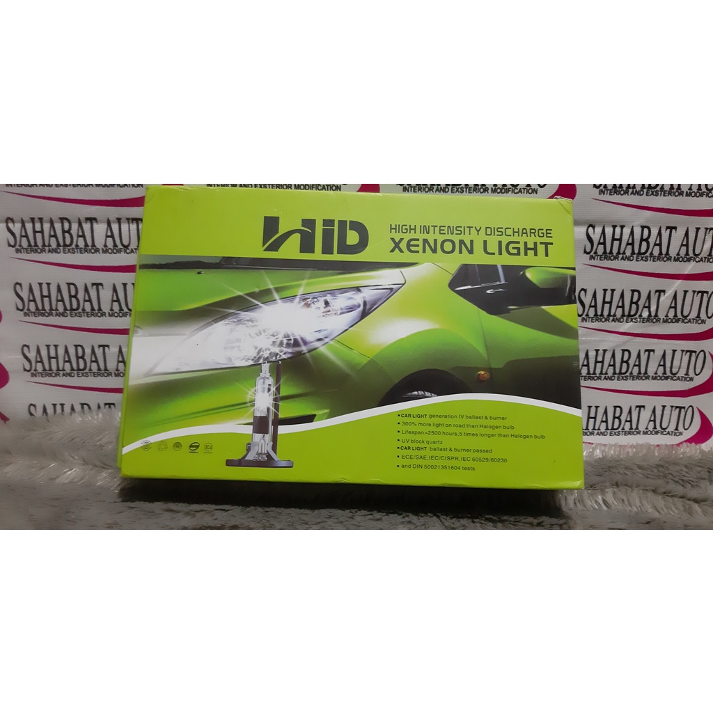 Lampu HID Mobil H4 Hi Lo SET ISI 2 PASANG 35Watt 6000K