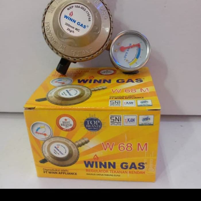 Winn Gas W 68 M. Regulator Kompor Dengan Meteran