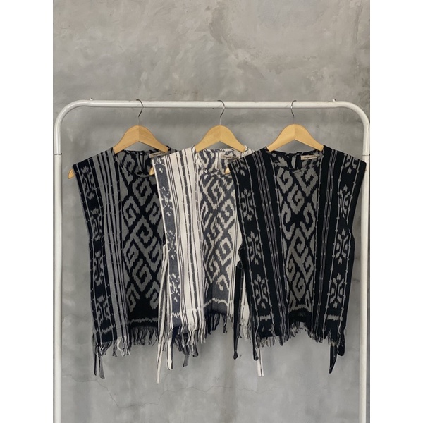 TORA VEST UNISEX PRIA WANITA TENUN ORY SONGKET OUTER CARDIGAN TROSO JEPARA TORAJA || OUTER TENUN || OUTER TENUN WANITA