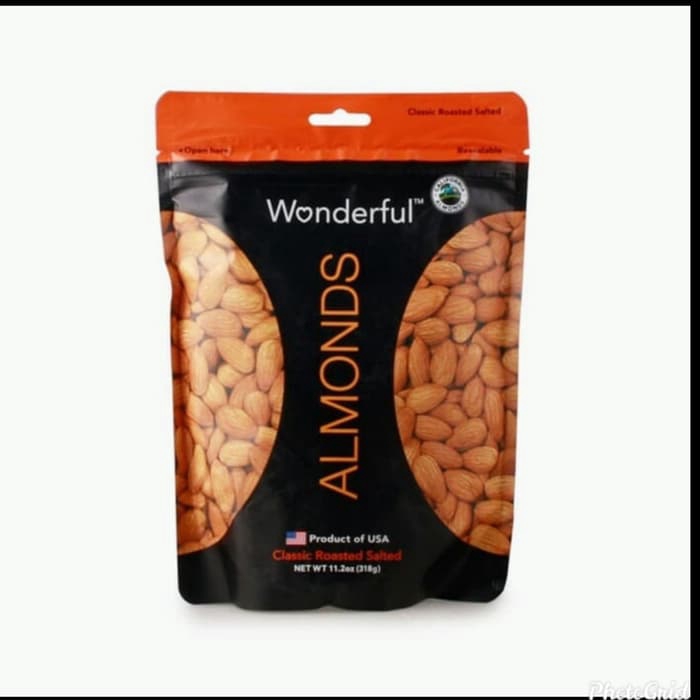 

Wonderful Almond Salted Kacang 318gr-Kacang Import