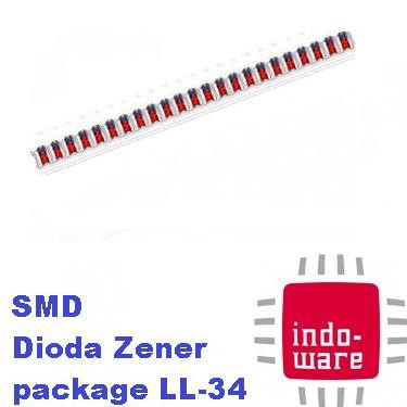 15V 15Volt Dioda Zener 0,5W Diode 15 V Volt 1/2W 1/2 0.5 0,5W Smd Ll34 Inwer642 Original