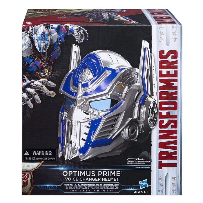 TRANSFORMERS The Last Knight Optimus Prime Voice Changer Helmet