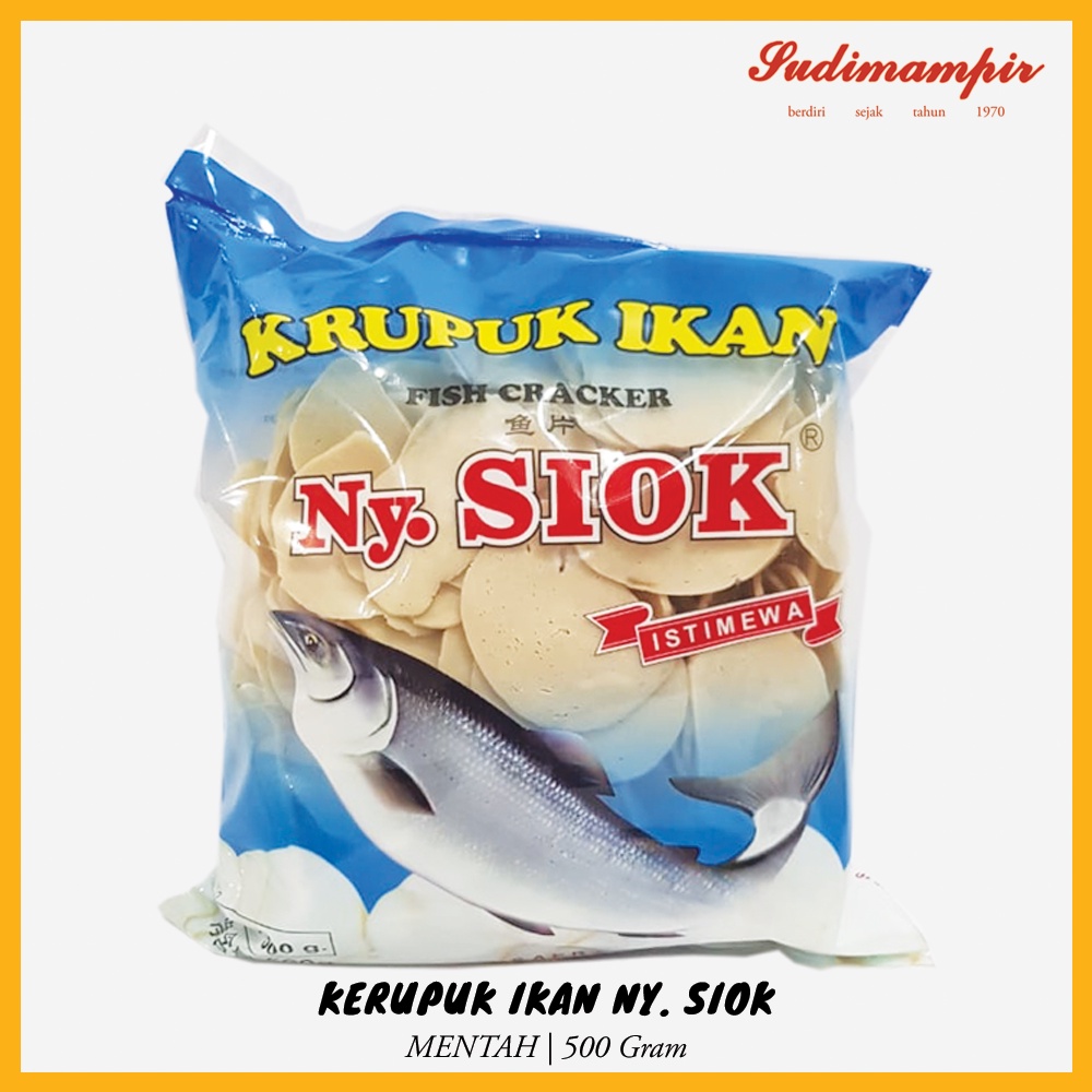 

Kerupuk / Krupuk Ikan Tenggiri Mentah Ny Siok (500 gram) - Oleh Oleh / Makanan Ringan Surabaya